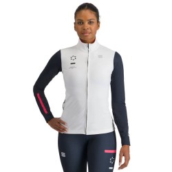 Спортивная кофта Sportful Squadra W Jersey бело-тёмно-синяя